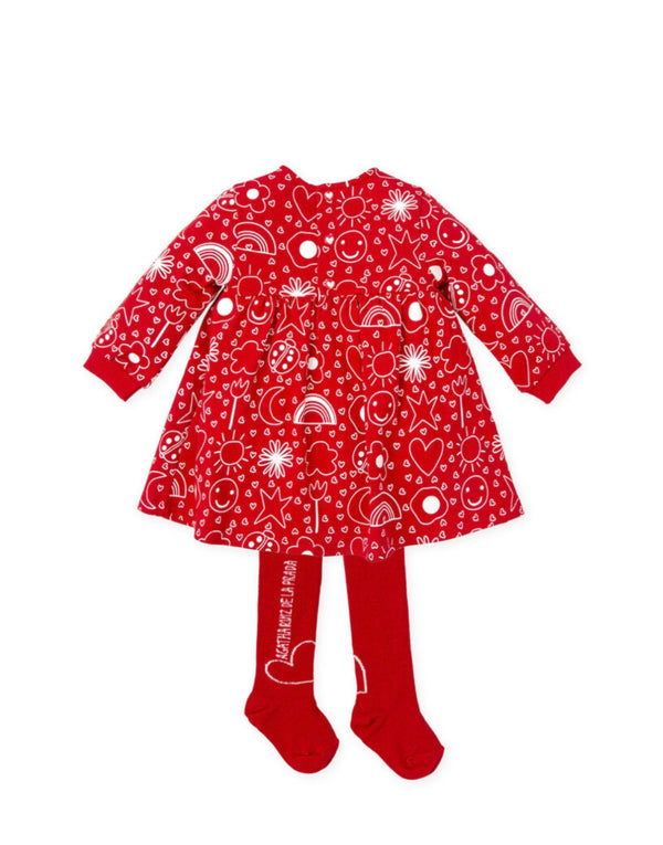 Agatha Ruiz Baby Girl red multi dress