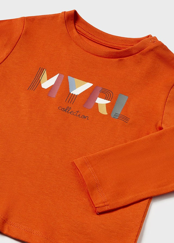 Mayoral Baby Boy orange tee