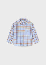 Mayoral Baby Boy blue check shirt