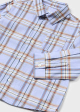 Mayoral Baby Boy blue check shirt