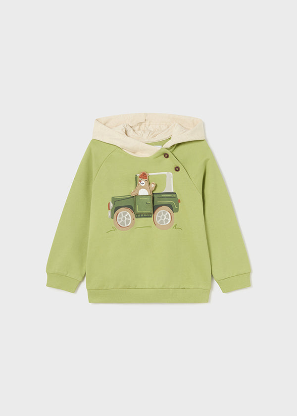 Mayoral Baby Boy green Jeep hoodie