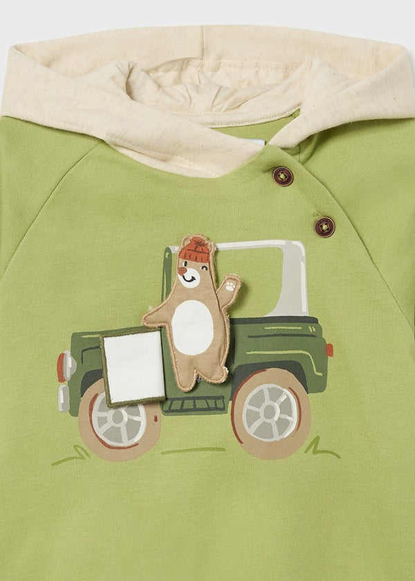 Mayoral Baby Boy green Jeep hoodie