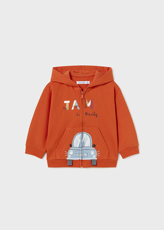 Mayoral Baby Boy orange hoodie