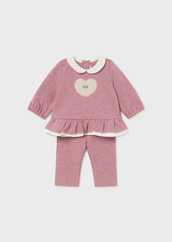 Mayoral baby girl pink 2 piece