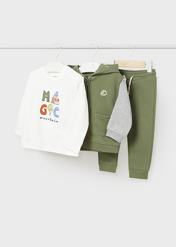 Mayoral Baby Boy Khaki 3 piece track