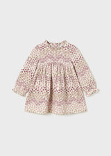 Mayoral baby girl multi print dress