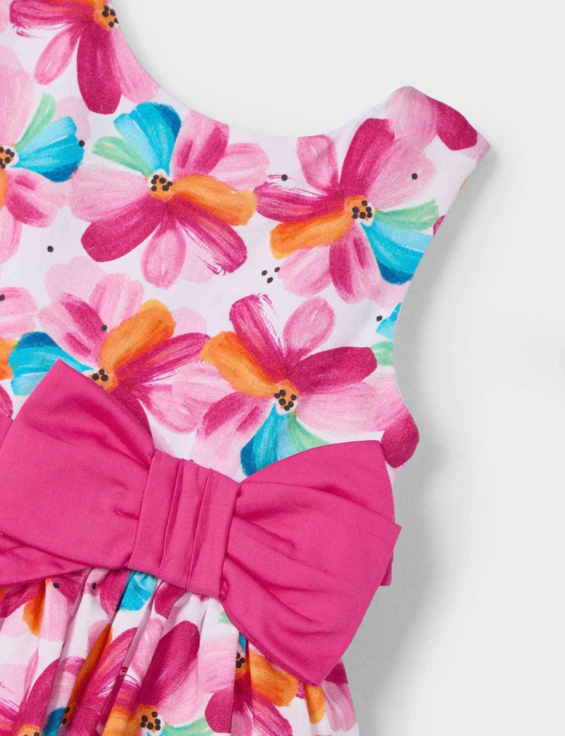 Mayoral pink bow dress