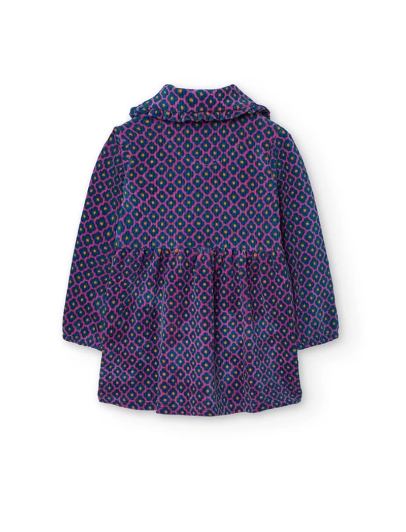 Boboli Girl purple daisy dress