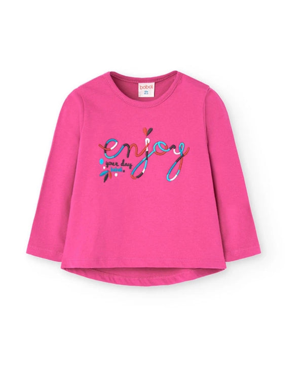 Boboli Girls raspberry tee