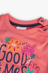 Boboli Girls coral/multi dress