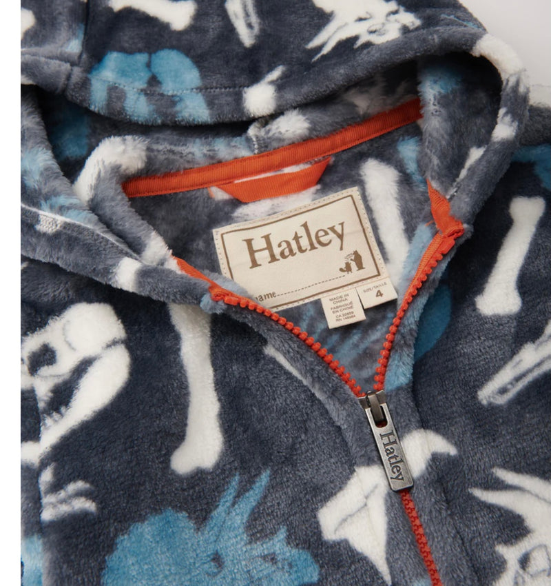 Hatley dinosaur hoodie fleece