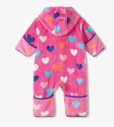 Hatley pink heart Fuzzy Bundler