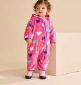 Hatley pink heart Fuzzy Bundler