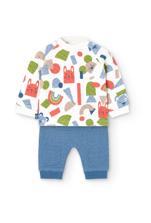 Boboli baby boy Denim 2 piece