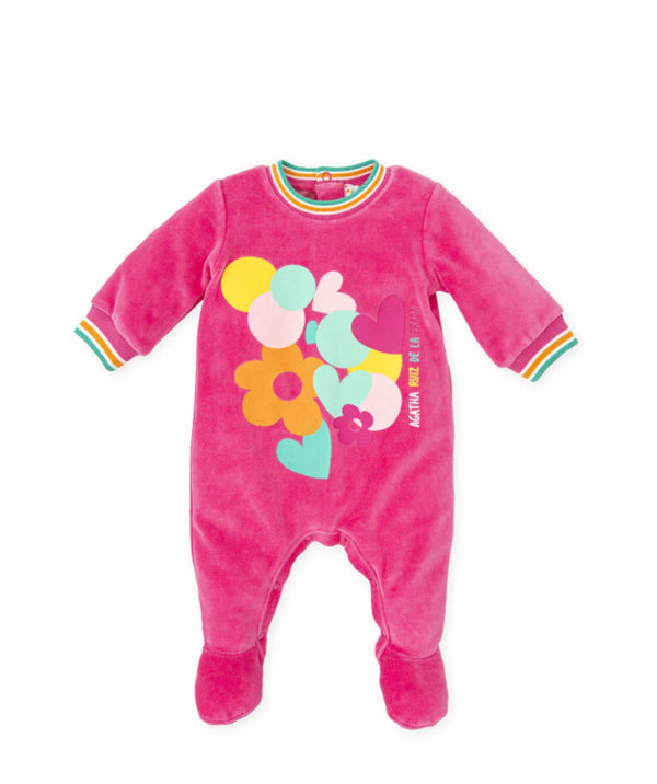 Agatha Ruiz Baby Girl pink baby grow