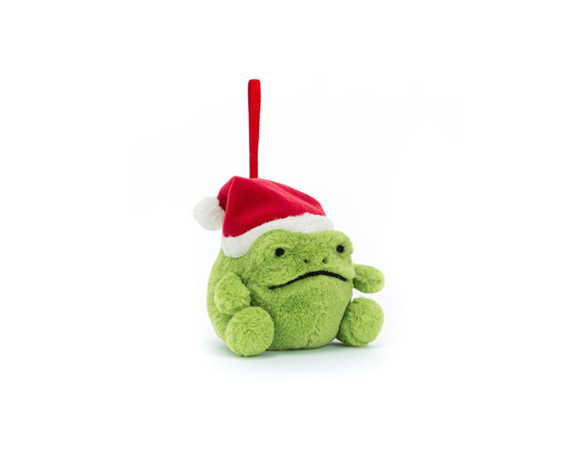 Jellycat Christmas rain frog decoration