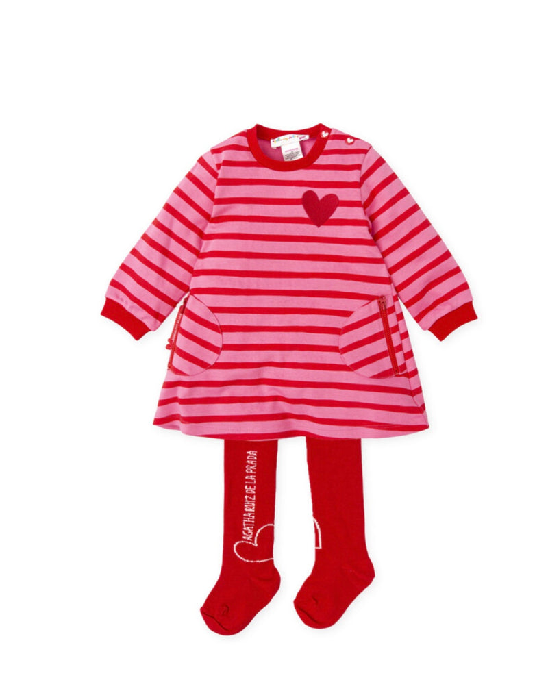 Agatha Ruiz Girls striped dress