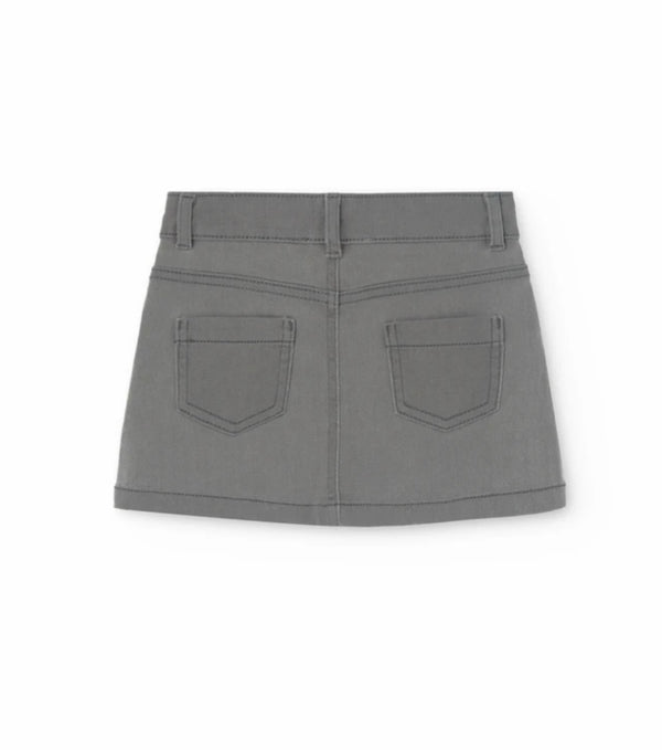 Boboli Girl grey denim skirt