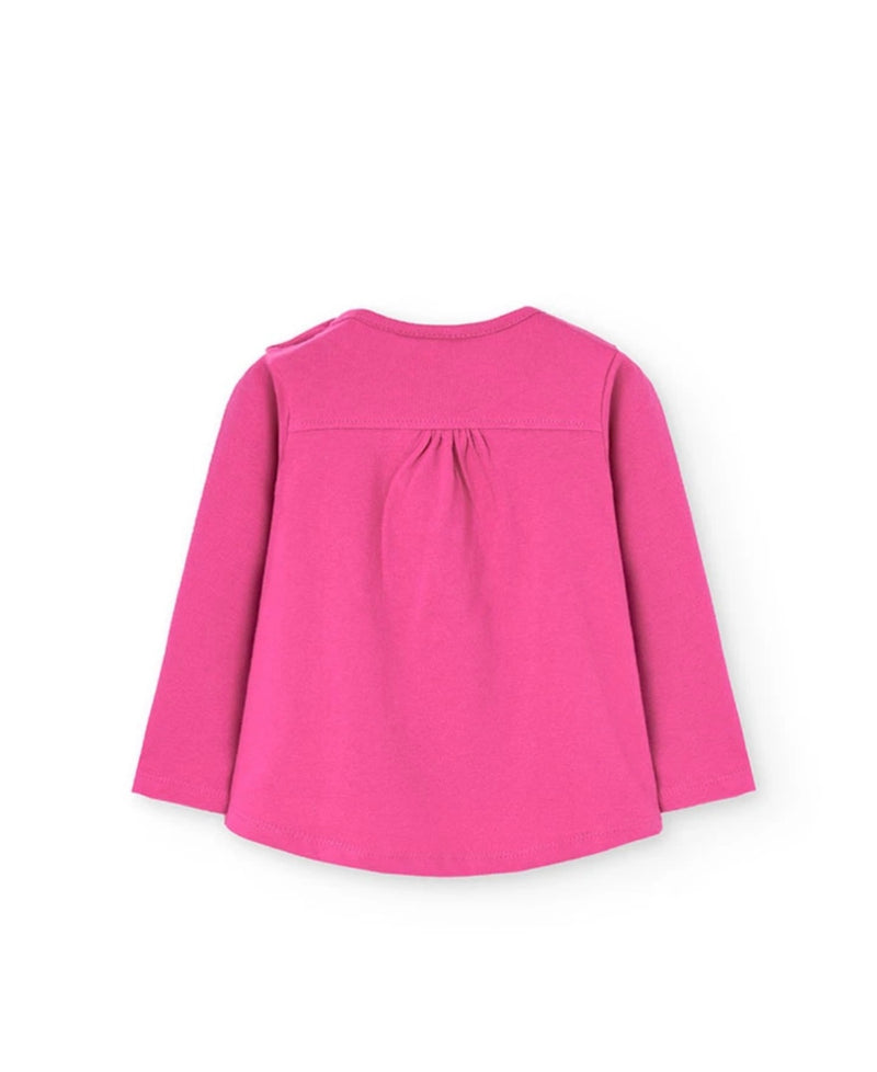 Boboli Girls raspberry tee