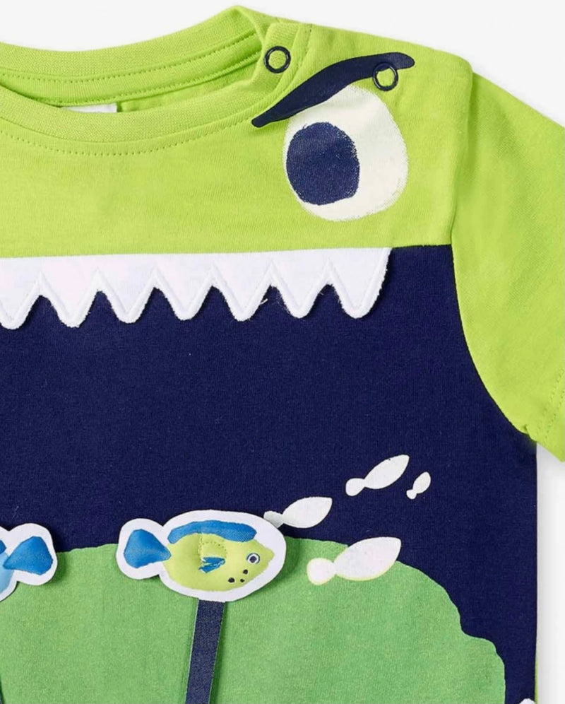 TucTuc Baby boys green shirt tee