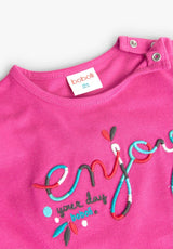 Boboli Girls raspberry tee