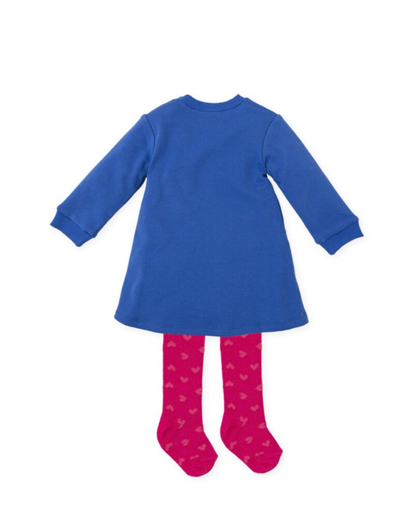 Agatha Ruiz Girls Blue hearts dress