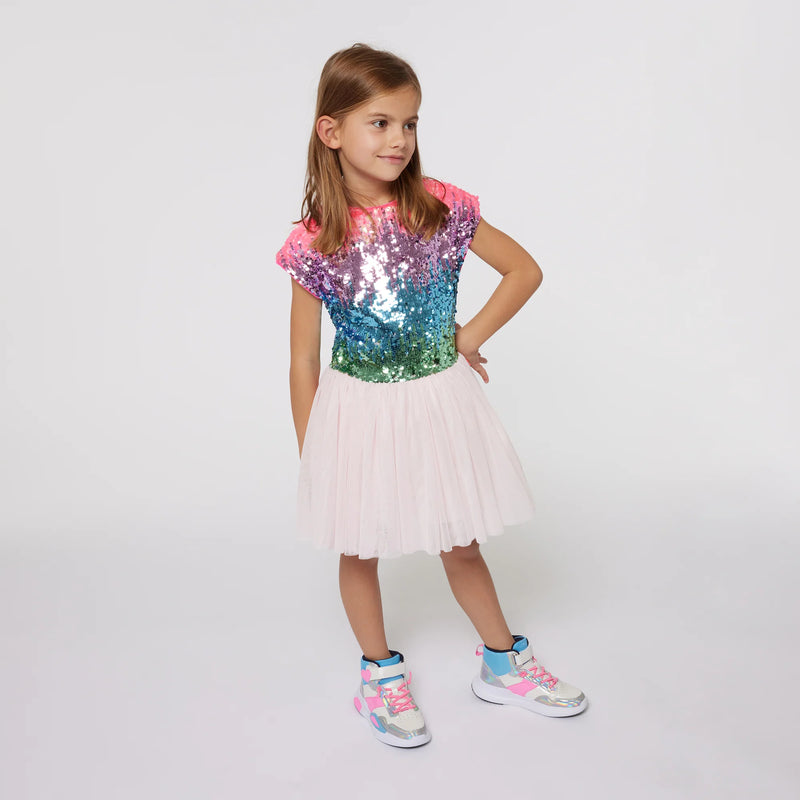 Billieblush Girl Sequin & tulle dress