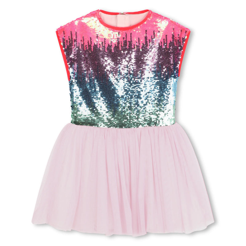 Billieblush Girl Sequin & tulle dress