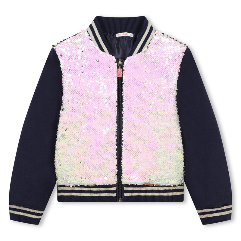 Billieblush Girl Sequin Gold Jacket